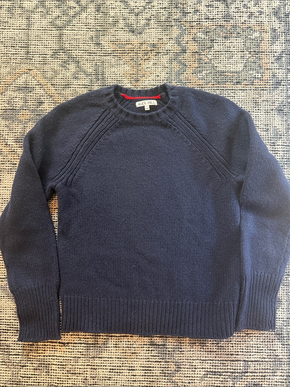 Alex Mill Navy Crewneck Raglan Sweater